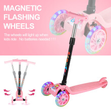 Kids Kick Push Scooter 3 Wheels LED Flashing Tilt Boys Girls Scooter
