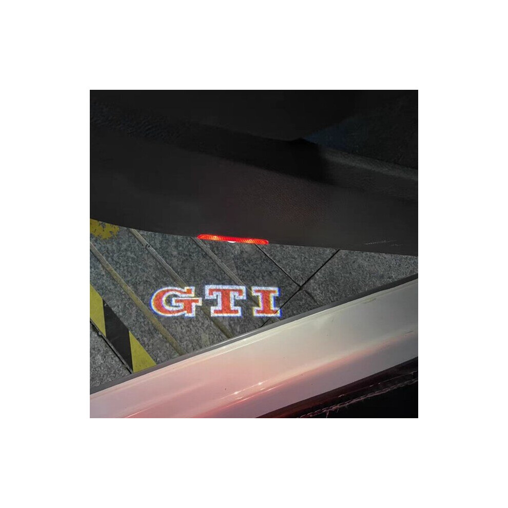 (GTI) LED Car Door Logo Ghost Shadow Projector Light For VW Golf 5 6 7 MK5 MK6