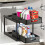 Living And Home (Black) 2-Tier Under Sink Pull Out Storage Organizer 1