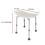 Height Adjustable Padded Tub Shower Seat Bathroom Bathtub Stool 6