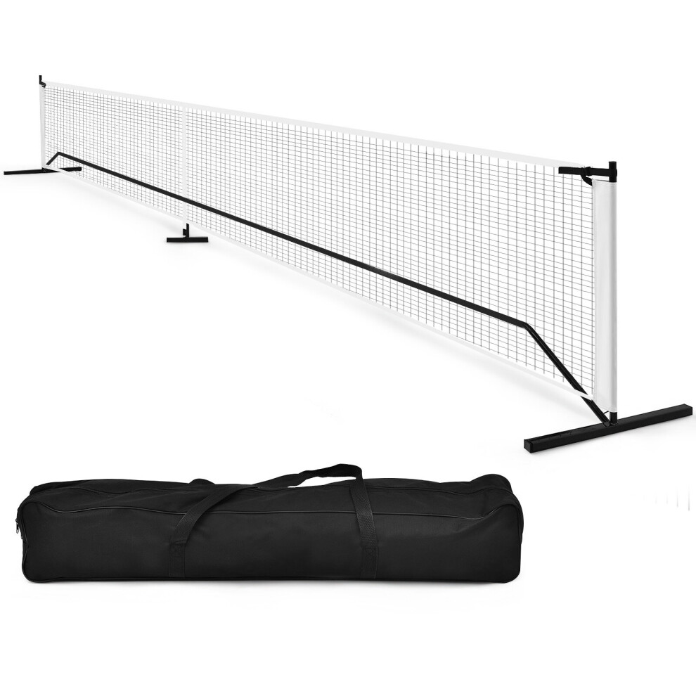 7m Portable Pickleball Net Offical Size Net W/ Carry Bag All-Weather