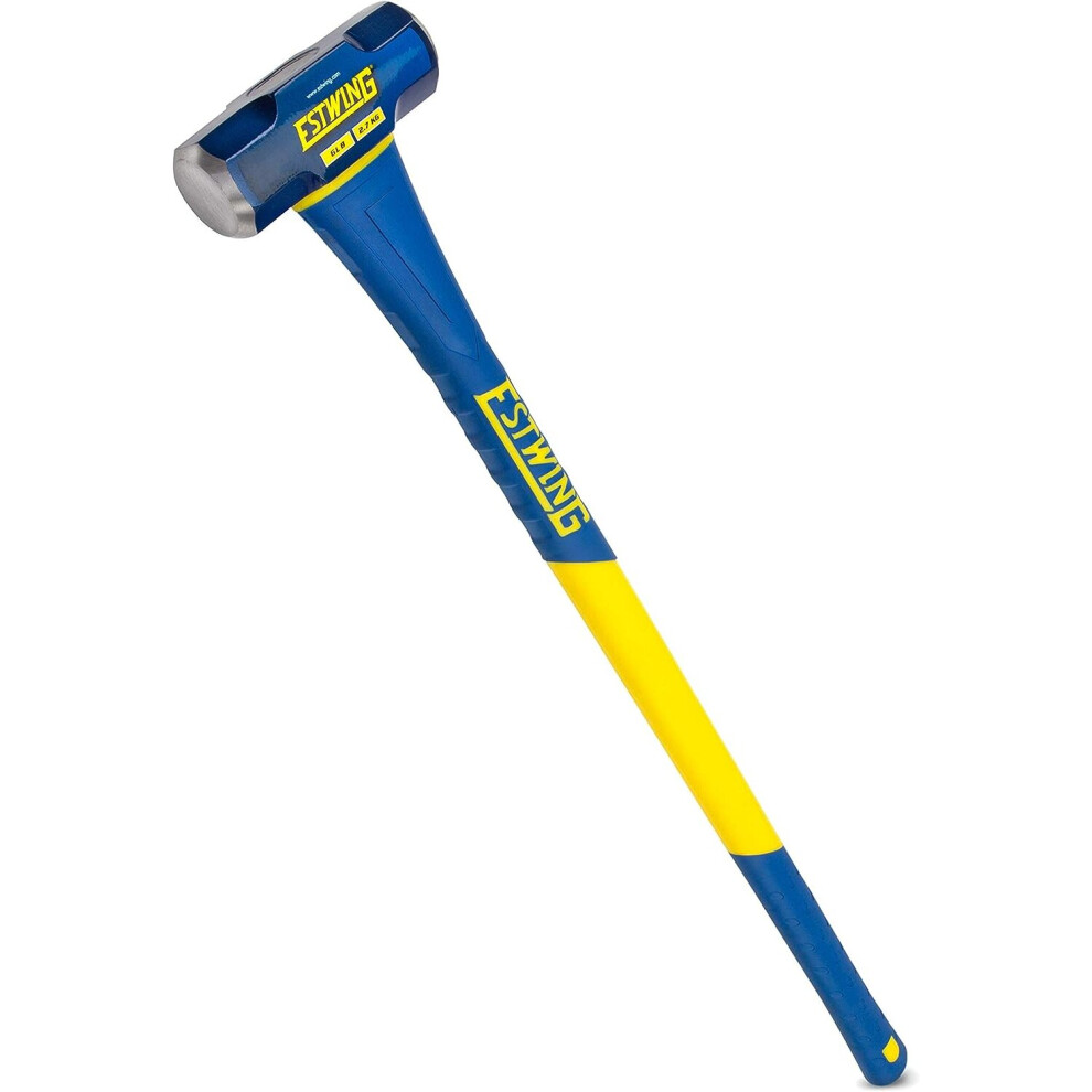 Estwing 6-Pound Hard Face Sledge Hammer for Demolition/Stake Driving, 50-55 HRC, 36-Inch Fiberglass Handle, Overstrike Protection, Textured ..