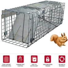 Humane Rat Trap,Mouse Cage Trap for Indoors and Outdoors, Small Animal Live Trap Catch and Release, One-Door Animal Trap for Squirrel, Rat, and Weasel