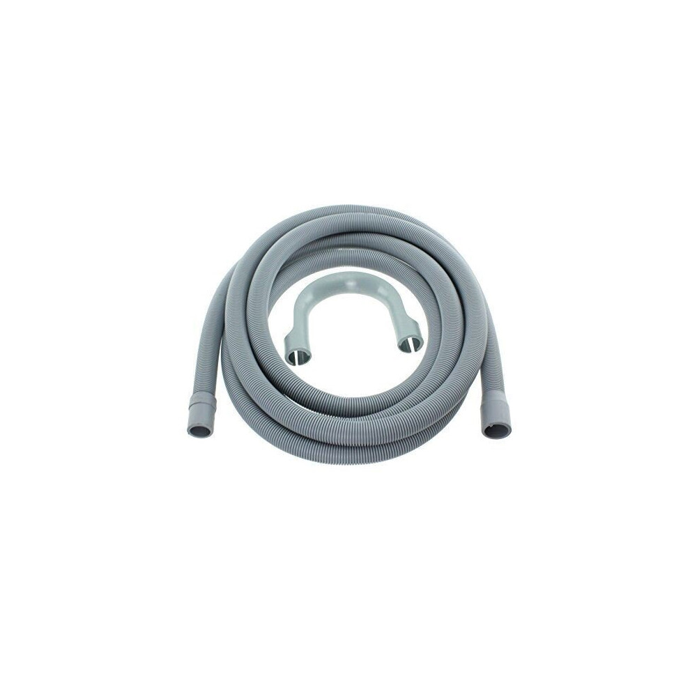 Spares2go Extra Long Water Pipe Outlet Hose For Bosch Washing Machine 4M 19Mm & 22Mm