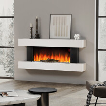 52 Inch Electric Fireplace LED Flame Effect 2000W Heater