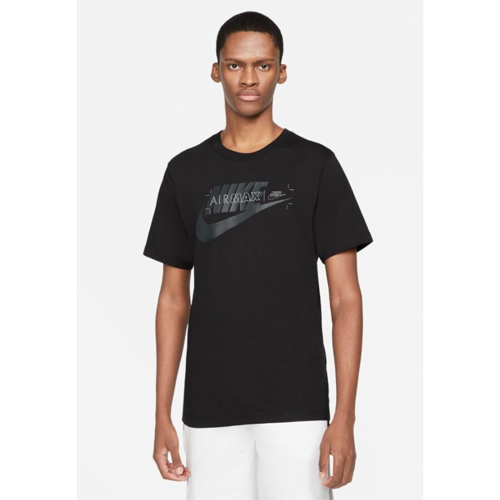 (DC2554-010 Nike Air Max Mens T Shirt Black S) Nike Sportswear Mens Air Max T Shirt