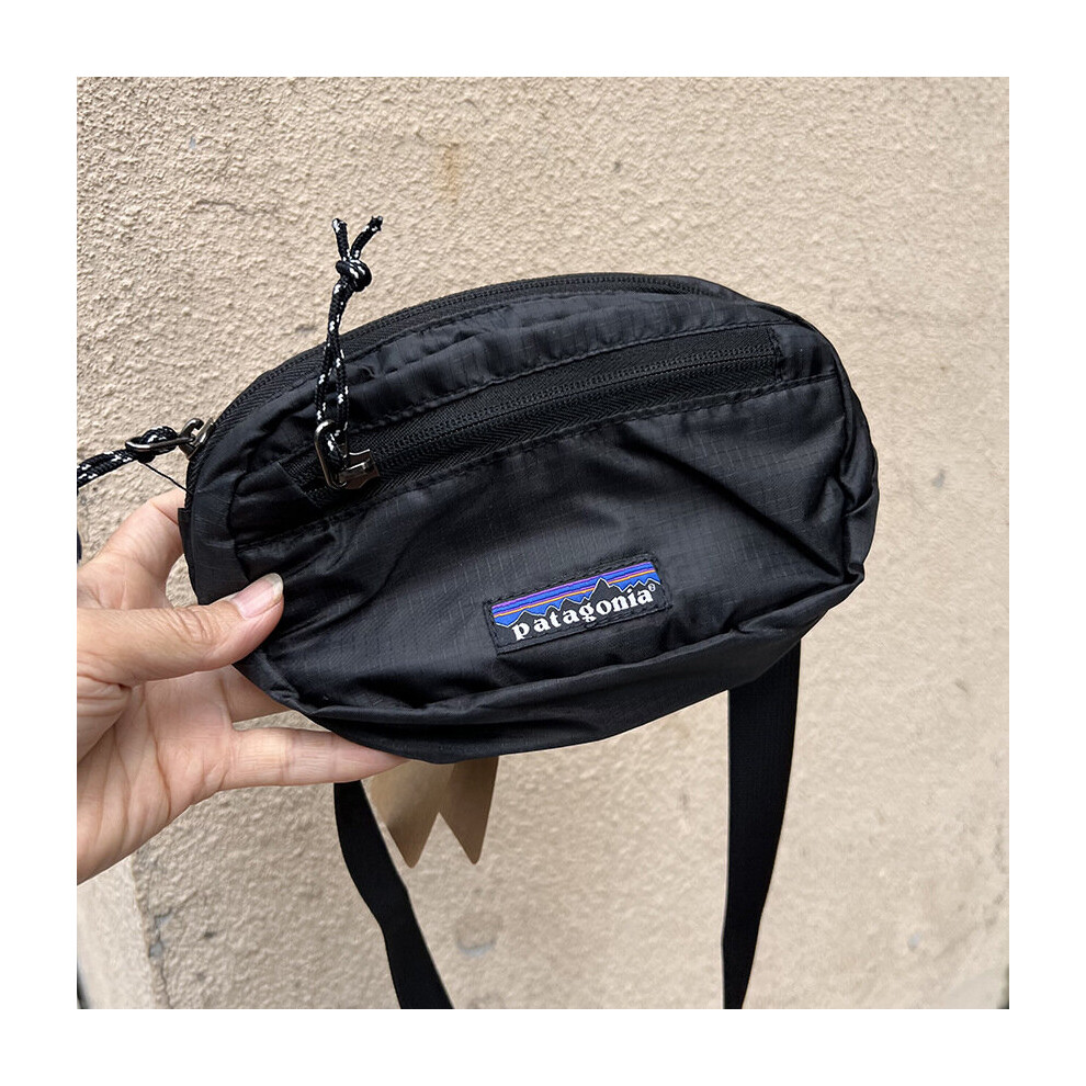 (Black) Patagonia Mini Bag Messenger Hip Pack Men Women Outdoor Waist Shoulder Crossbody