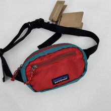 (Red) Patagonia Mini Bag Messenger Hip Pack Men Women Outdoor Waist Shoulder Crossbody