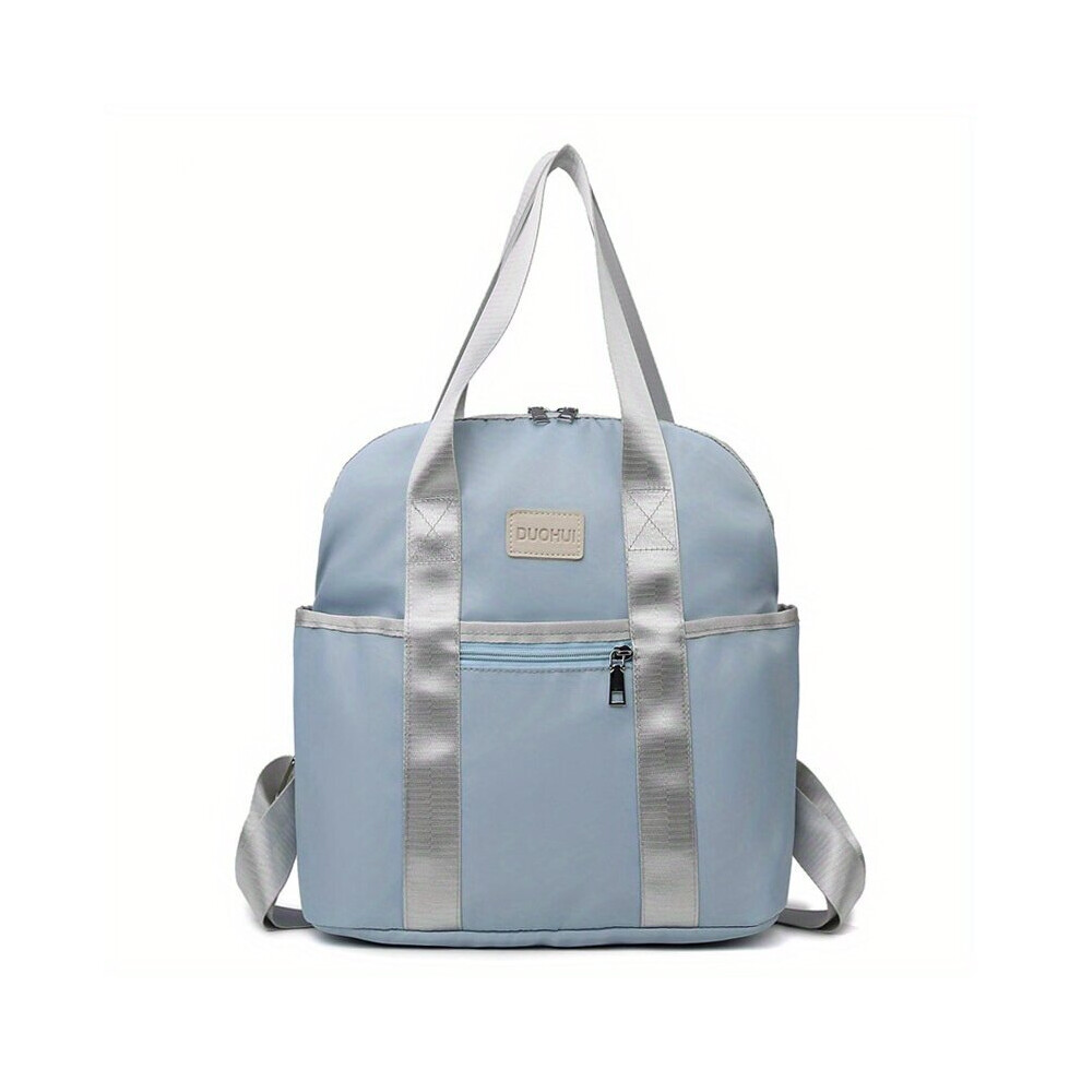 Waterproof Diaper Bag Nylon Travel Backpack Lightweight Mommy Bag For Go Out Blue