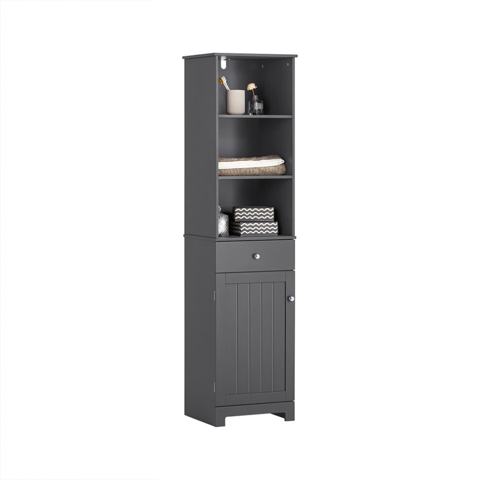 SoBuy BZR17-DG, Tall Bathroom Cabinet Bathroom Storage Cabinet