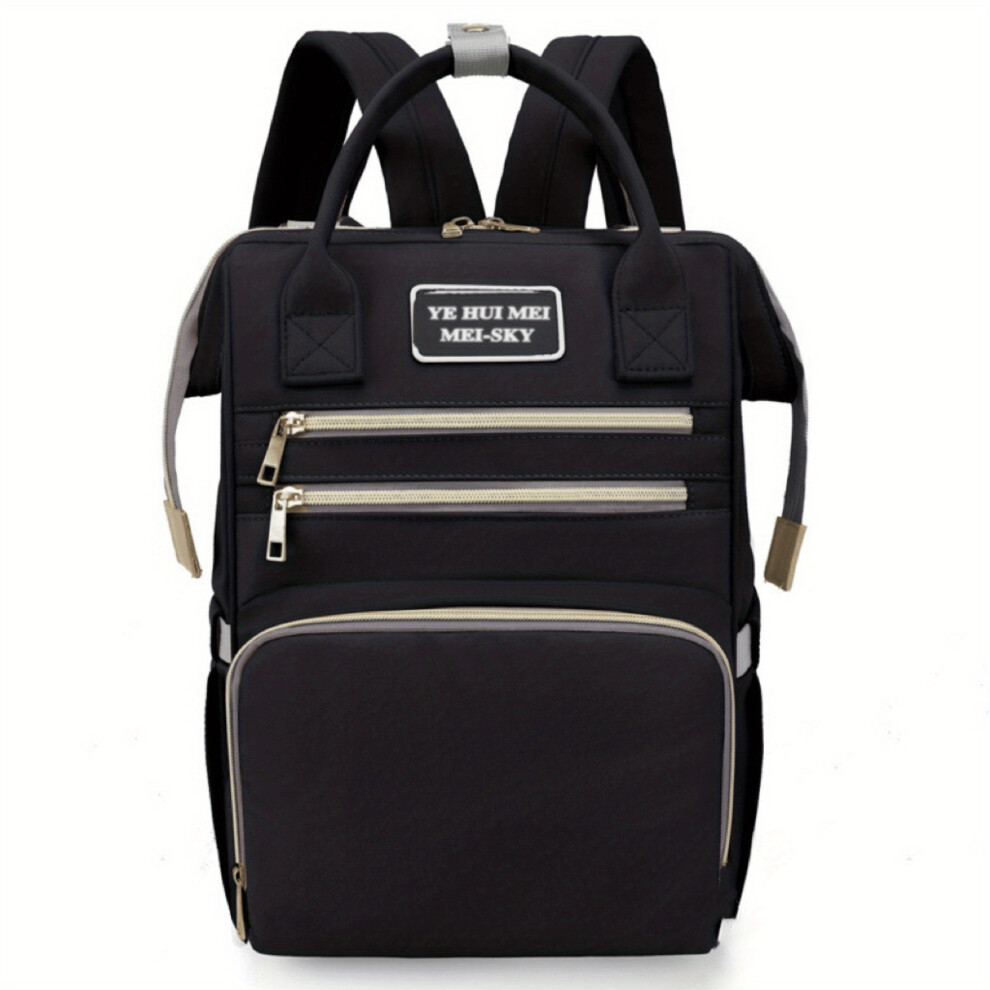 Large Capacity Tote Backpack Functional Baby Diaper Bag Lightweight Travel Mommy Bag With Top Handle