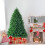 Costway 6FT Premium PVC Hinged Christmas Tree Spruce with Foldable Metal Stand 4