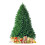 Costway 6FT Premium PVC Hinged Christmas Tree Spruce with Foldable Metal Stand 1