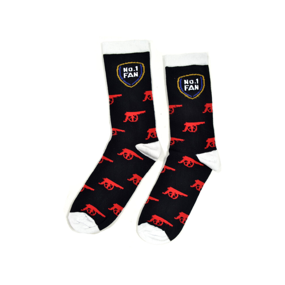 Team Direct Generic Cannon No 1 Fan 8 to 11 UK Adult Socks