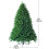Costway 6FT Premium PVC Hinged Christmas Tree Spruce with Foldable Metal Stand 2