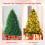 Costway 6FT Premium PVC Hinged Christmas Tree Spruce with Foldable Metal Stand 3