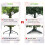 Costway 6FT Premium PVC Hinged Christmas Tree Spruce with Foldable Metal Stand 7