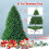 Costway 6FT Premium PVC Hinged Christmas Tree Spruce with Foldable Metal Stand 6