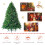 Costway 6FT Premium PVC Hinged Christmas Tree Spruce with Foldable Metal Stand 11
