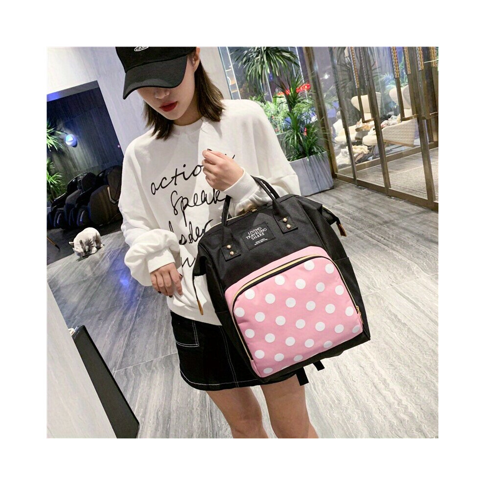 Cartoon Baby Diaper Bag Large Capacity Travel Backpack Portable Tote Mommy Bag For Going Out Multicoloured