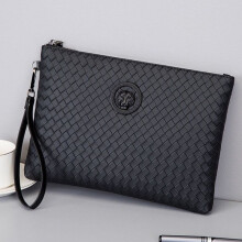1pc Mens Woven Clutch Bag