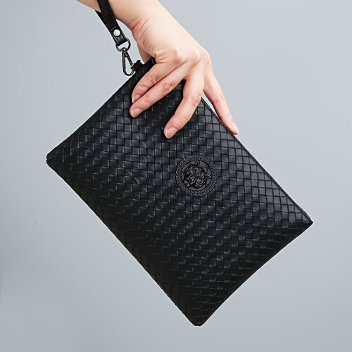 1pc Mens Woven Clutch Bag 2