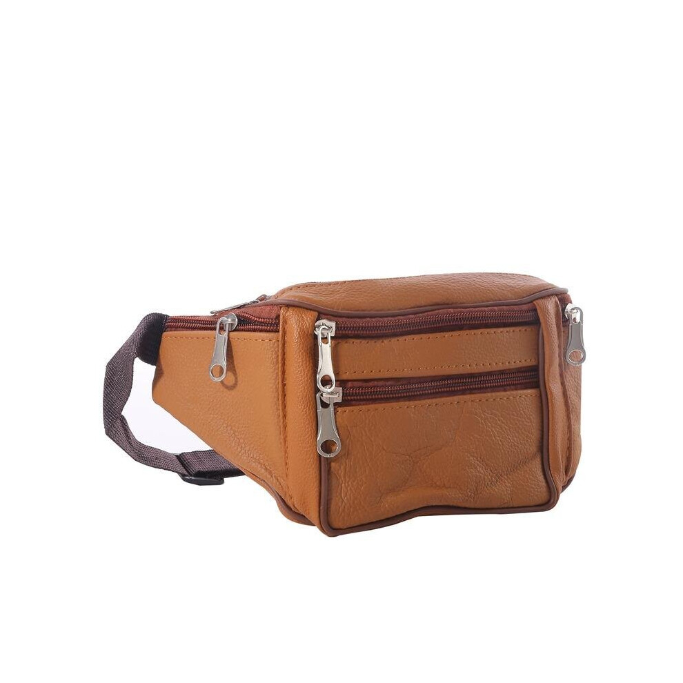 PU Leather Waist Bag Waterproof Travel Outdoor Waist Bag Wear resistant Large Capacity Mobile Phone Bag Waist Bag-image-OPC-PC7C9HQ-NEW