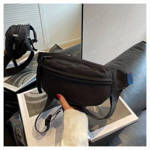 Mens Multifunctional Waist Bag Fanny Pack Casual Chest Bag Messenger Bag For Outdoor Running Mountaineering Hiking Travel