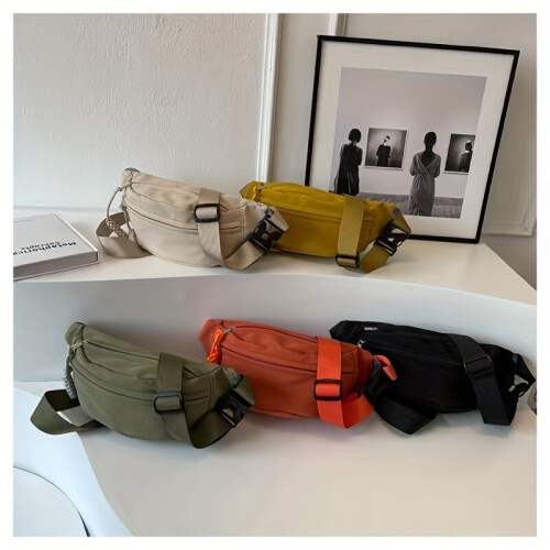 Mens Multifunctional Waist Bag Fanny Pack Casual Chest Bag Messenger Bag For Outdoor Running Mountaineering Hiking Travel 2