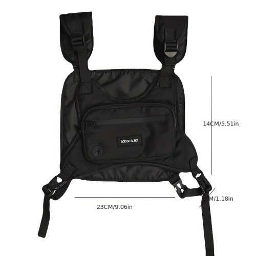 Streetwear Waistcoat For Men Hip Hop Chest Rig Vest Bag Tactical Chest Bags For Travel Hiking Outdoor Sports 2