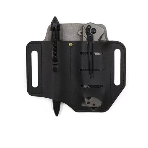 Mens Wilderness Portable Tool Belt Bag Multipurpose Leather Sheath