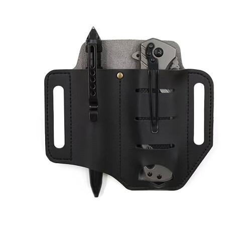 Mens Wilderness Portable Tool Belt Bag Multipurpose Leather Sheath 2
