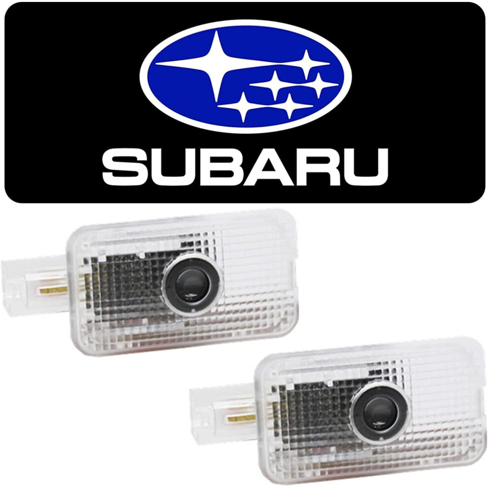 2 PCS Car Door LED Logo Projector for Subaru Integration Ultra-Brights Step Led Puddle Door Lights, Ultra-Bright LED 3D Laser Ghost Shadow Light