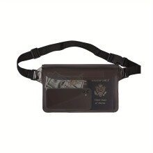 1PC Waterproof Waist Bag For Swimming Diving Boating Fishing And Beach Activities Adjustable Strap For Comfort And Convenience Transparent PVC Fanny B