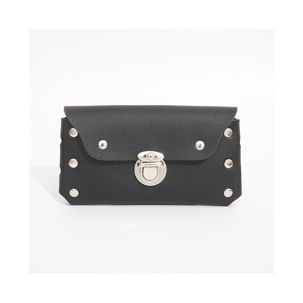 Mens Casual PU Leather Buckle Single Layer Rivet Waist Bag Mobile Phone Bag-image-OPC-PC7CD87-NEW