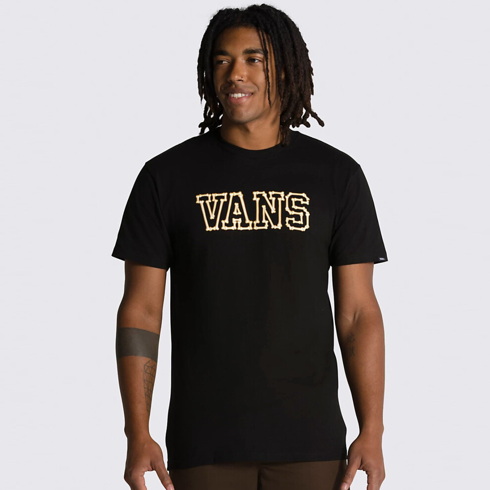 (VANS BONES SS T Shirt Black S) VANS BONES SS Mens Black T Shirt