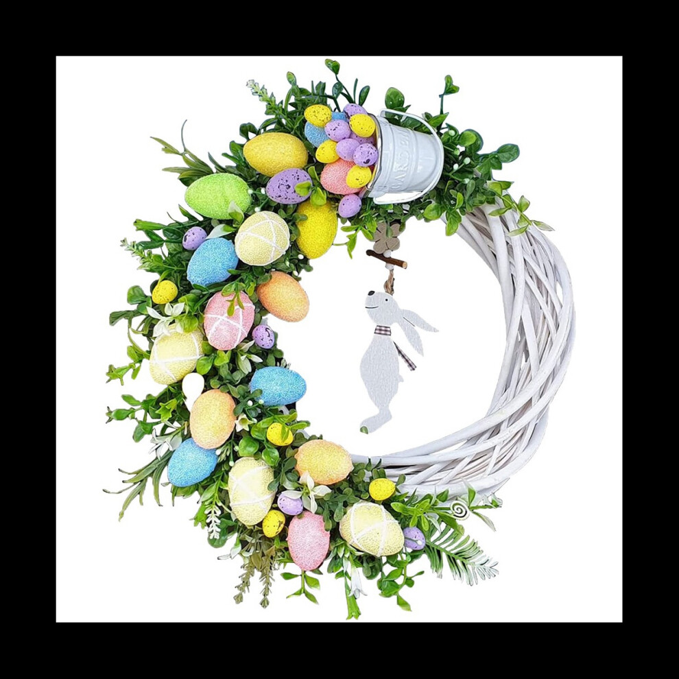 Easter Decorations Bunny Easter Egg Wreath Hanging Ornament