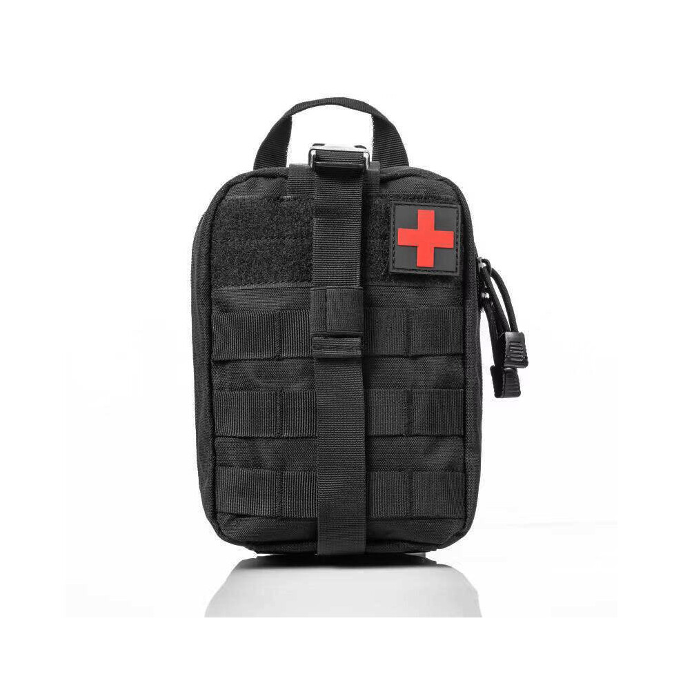 Black Tactical First Aid Kit Emergency Medical Kit Camping Survival Tool Military Small Mens Bag