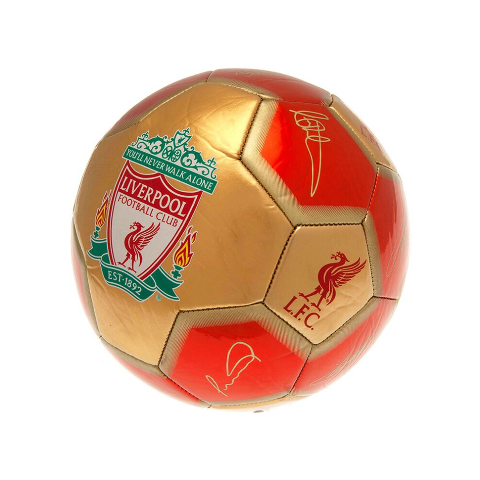 Liverpool Signature Ball Size 5 Red Gold