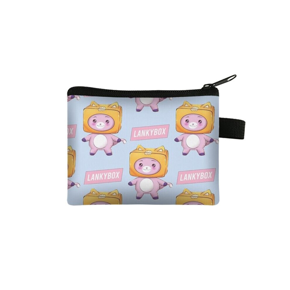 (Lankybox) Purse Card Coin Holder Wallet Cosmetic Pouch Portable Organizer Storage