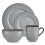 Tower Tower Kitchen Retro Empire Grey 16 Piece Dinnerware Plates Mugs Bowls Set 1
