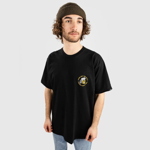 Vans (S) Vans Mens Drain EM Dry Black T Shirt