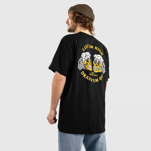 Vans (S) Vans Mens Drain EM Dry Black T Shirt 1