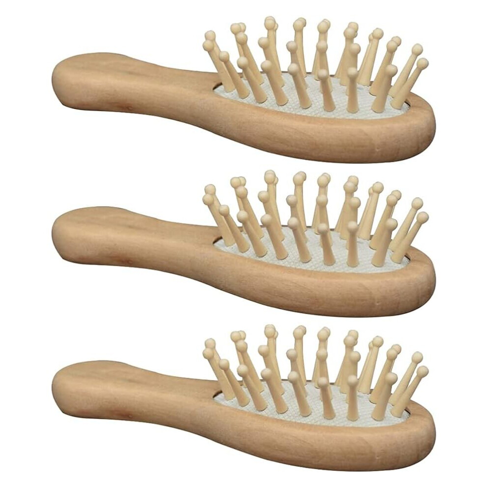 Yadong Unisex Wooden Paddle Brush Hair Brush Comb 3Pcs Airbag Massage Comb Air Cushion Hairdressing Comb Comfortable