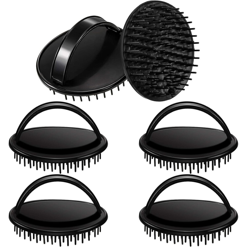 6 Pcs Hair Scalp Massager Brush Black/Grey/Purple Yadong