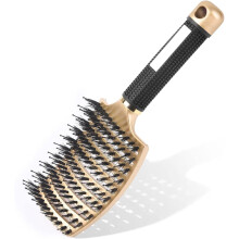 Boar Bristle Paddle Hairbrush for Women