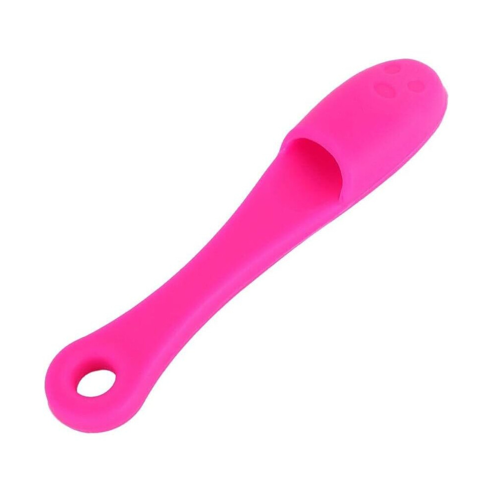 Yadong Silicone Face Cleansing Finger Brush Pore Cleaner Blackhead Removal Massager (Dark Rose Red)