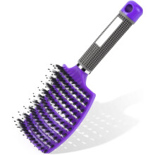 Boar Bristle Paddle Hairbrush for Women