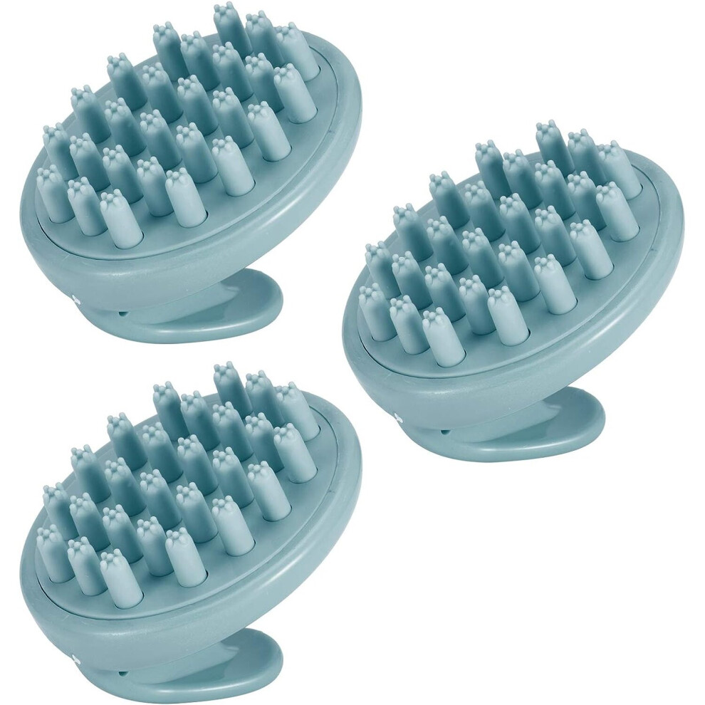 3Pcs Hair Scalp Massager Soft Silicone Brush Yadong