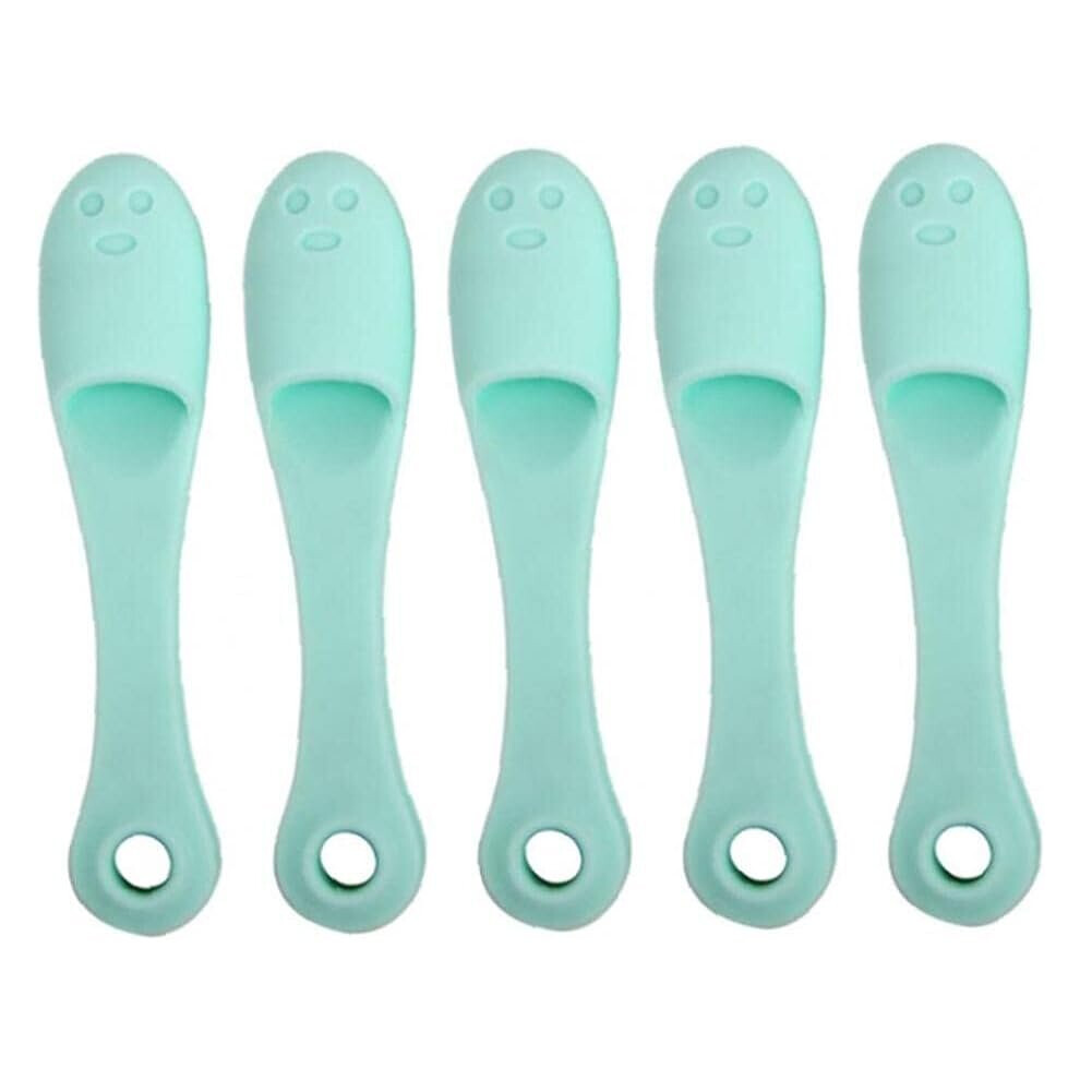 Yadong Silicone Nose Brush Face Scrubber Manual Blackhead Remover Exfoliator Tool 5Pcs Durable Daily Necessities
